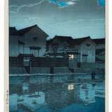 Kawase Hasui (1883-1957) | Misty Moonlight at Matsue in Izumo Province (Izumo Matsue, oborozuki) | Taisho period, early 20th century - фото 1