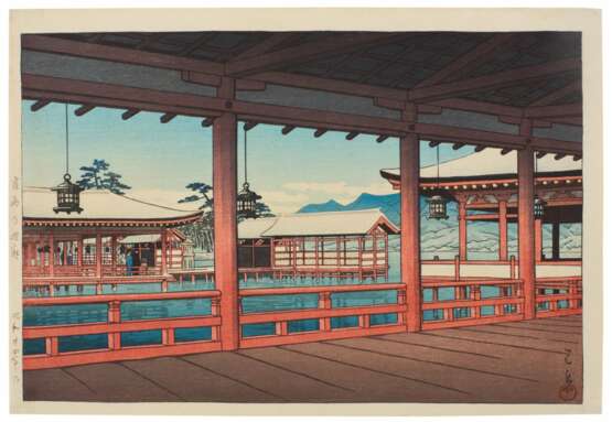 Kawase Hasui (1883-1957) | Cloister at Miyajima (Miyajima no kairo) | Showa period, 20th century - фото 1