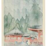 Kawase Hasui (1883-1957) | Futatsu Hall at Nikko (Nikko Futatsu-do) | Showa period, 20th century - фото 2