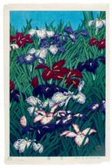 Kawase Hasui (1883-1957) | Irises (Ayame) | Showa period, 20th century