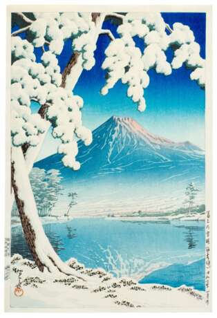 Kawase Hasui (1883-1957) | Two woodblock prints depicting snow scenes | Showa period, 20th century - photo 4