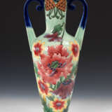 Große Jugendstil-Vase mit Blumendekor. - Foto 1