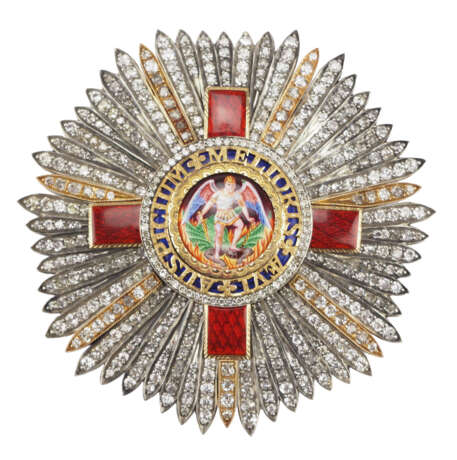 Großbritannien: Der vornehmste Orden von St. Michael und St. Georg, Großkreuz Stern in Brillanten. - Foto 1