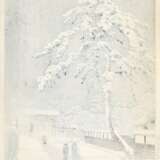 Kawase Hasui (1883-1957) | Three woodblock prints depicting snow scenes | Showa period, 20th century - фото 5