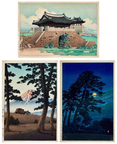 Kawase Hasui (1883-1957) | Three woodblock prints | Showa period, 20th century - photo 1