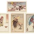 Helen Hyde (1868-1919) | Ten woodblock prints and six watercolours | Meiji period, late 19th - early 20th century - Auction prices