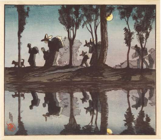 Helen Hyde (1868-1919) | Ten woodblock prints and six watercolours | Meiji period, late 19th - early 20th century - photo 5