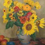 Tanck, Walter (1894 Hamburg-1954 ebenda) "Sommerblumen in Vase", Öl/ Lw., sign. o.r. und dat. ´39, 60x50 cm, Rahmen - photo 1