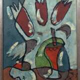 Kecir, Bohumil Samuel (1904-1987) "Abstraktes Blumenmotiv", Öl/ Mp., sign. u.r., 50x40 cm, Rahmen - photo 1
