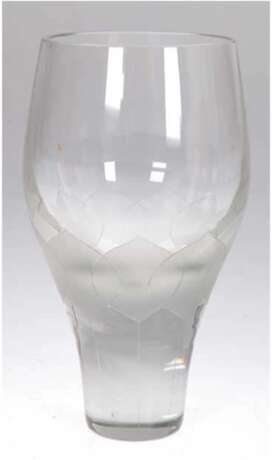 Vase "Lotus", Rosenthal, farbloses Glas, signiert, H. 20,5 cm - photo 1