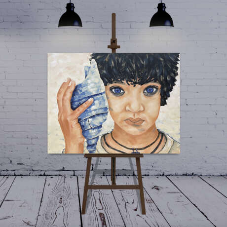 Юный эллин Canvas Acrylic детский портрет Portrait Russia 2023 - photo 3