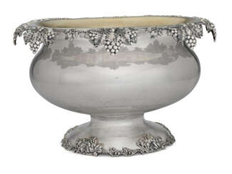 A CANADIAN SILVER LARGE PUNCH BOWL