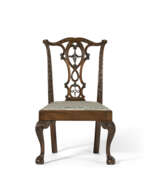 Beistellstuhl. THE JOHN DICKINSON CHIPPENDALE CARVED MAHOGANY SIDE CHAIR