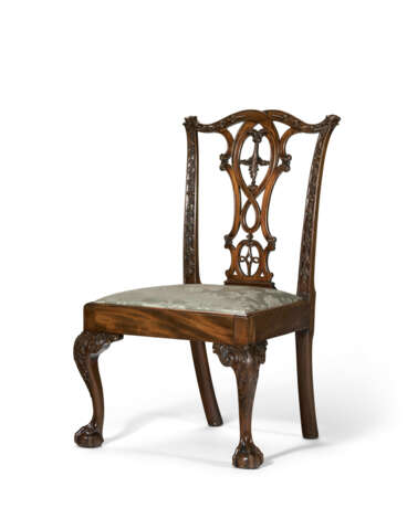 THE JOHN DICKINSON CHIPPENDALE CARVED MAHOGANY SIDE CHAIR - фото 2