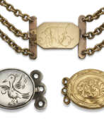 Connecticut. TWO AMERICAN GOLD CLASPS AND AN AMERICAN SILVER CLASP