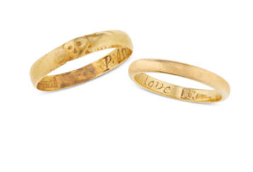 TWO AMERICAN GOLD RINGS