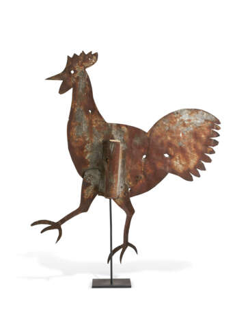 A CUT TIN ROOSTER WEATHERVANE - photo 4