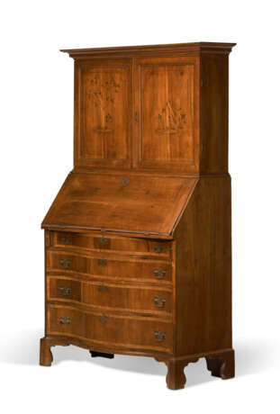 A FEDERAL INLAID CHERRYWOOD AND CHERRYWOOD VENEERED DESK-AND-BOOKCASE - photo 4
