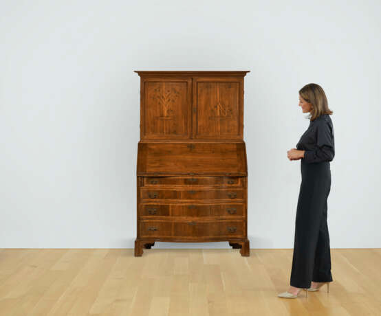 A FEDERAL INLAID CHERRYWOOD AND CHERRYWOOD VENEERED DESK-AND-BOOKCASE - фото 13