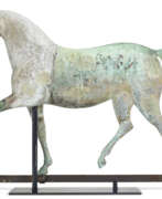 Цинк. A MOLDED COPPER AND ZINC HORSE &quot;INDEX&quot; WEATHERVANE