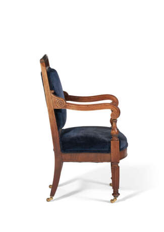 THE PRESIDENT JAMES MONROE CLASSICAL CARVED MAHOGANY ARMCHAIR - Foto 6
