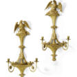 A CLASSICAL PAIR OF EAGLE-CARVED GILTWOOD WALL SCONCES - Auction archive