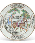 Plates. A CHINESE EXPORT PORCELAIN &#39;DON QUIXOTE&#39; PLATE