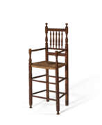 Maple. A TURNED MAPLE AND HICKORY CHILD&#39;S HIGH CHAIR