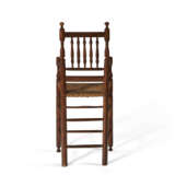 A TURNED MAPLE AND HICKORY CHILD`S HIGH CHAIR - photo 4
