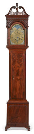 A CHIPPENDALE MAHOGANY TALL-CASE CLOCK - Аукционные цены