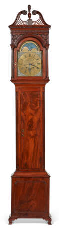 A CHIPPENDALE MAHOGANY TALL-CASE CLOCK - photo 1