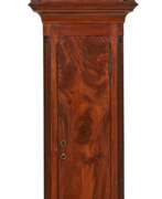 Chippendale (1750-1780). A CHIPPENDALE MAHOGANY TALL-CASE CLOCK