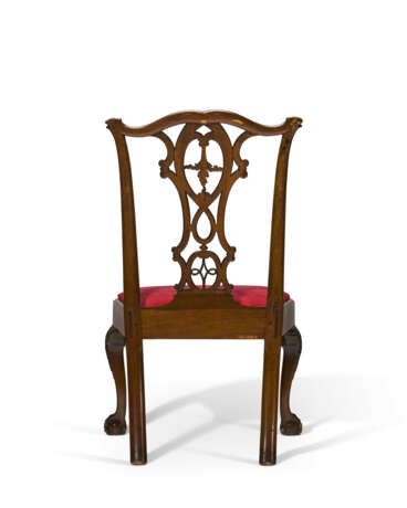 THE JOHN DICKINSON CHIPPENDALE CARVED MAHOGANY SIDE CHAIR - photo 3