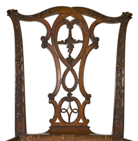 THE JOHN DICKINSON CHIPPENDALE CARVED MAHOGANY SIDE CHAIR - Foto 7