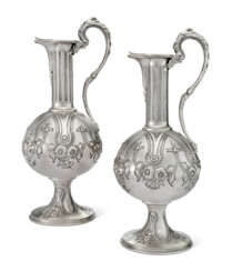 A PAIR OF AMERICAN SILVER EWERS