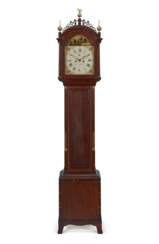 THE HONORABLE EDWARD KILLERAN FEDERAL BRASS-MOUNTED AND INLAID MAHOGANY TALL-CASE CLOCK