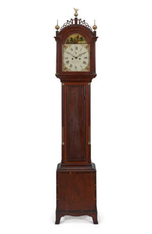 THE HONORABLE EDWARD KILLERAN FEDERAL BRASS-MOUNTED AND INLAID MAHOGANY TALL-CASE CLOCK - photo 1