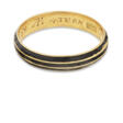 AN AMERICAN GOLD AND ENAMEL MOURNING RING - Prix ​​des enchères