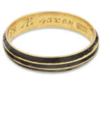 Эмаль. AN AMERICAN GOLD AND ENAMEL MOURNING RING