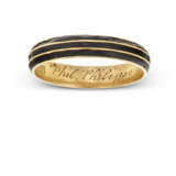 AN AMERICAN GOLD AND ENAMEL MOURNING RING - photo 2