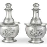 A PAIR OF AMERICAN SILVER PERFUME FLASKS - photo 1