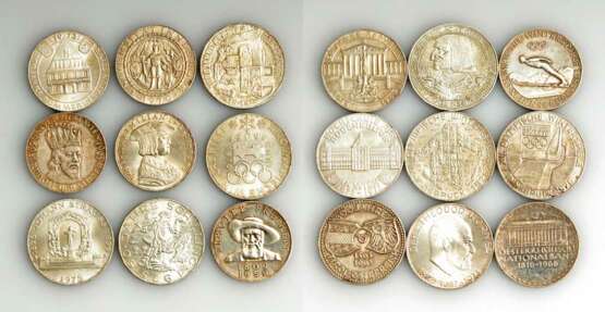 18 österreichische Gedenkmünzen, - фото 1
