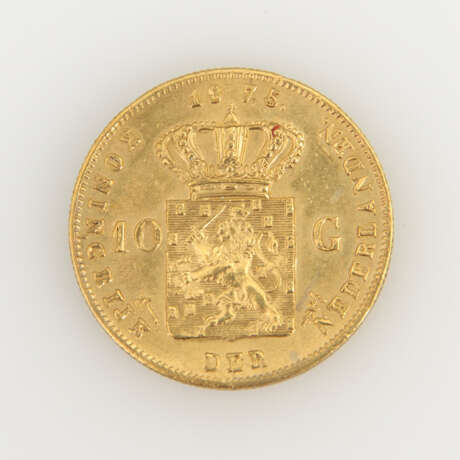 10 Gulden, 1875, Niederlande, "Koning W - photo 2