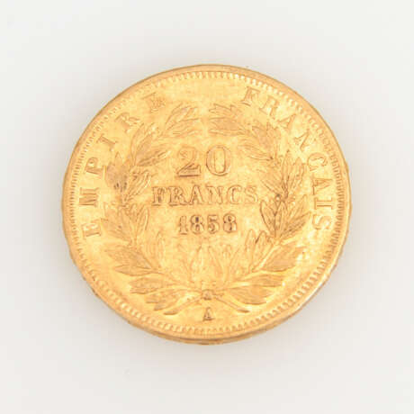 20 Francs, 1858, "Napoleon III. - Foto 2