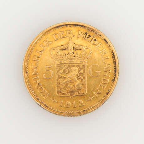 5 Gulden, 1912, Niederlande. "Koningin - photo 2