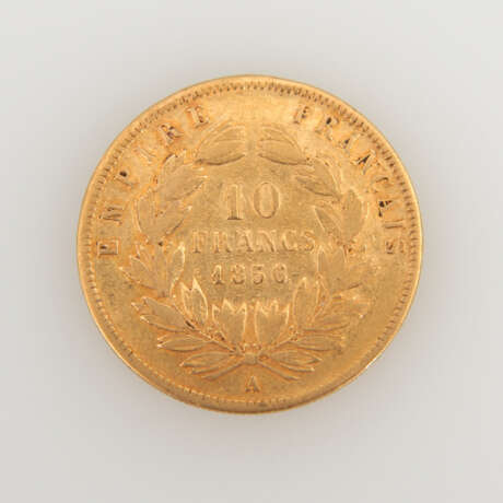 10 Francs, 1856, Frankreich. "Napoleon - фото 2