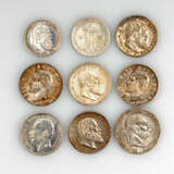 Konvolut 9 Münzen, 1.H.20. Jahrhundert., Deutschl - photo 1