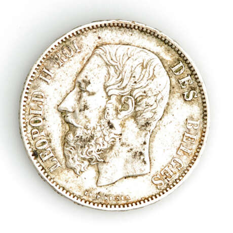 5 Francs 1873, Belgien. - photo 1