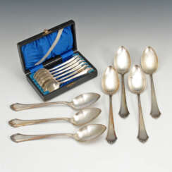 7 + 6 Silberlöffel, LUTZ & WEISS.