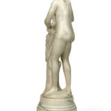 A WHITE MARBLE FIGURE OF A LADY WITH A SWAN - фото 5